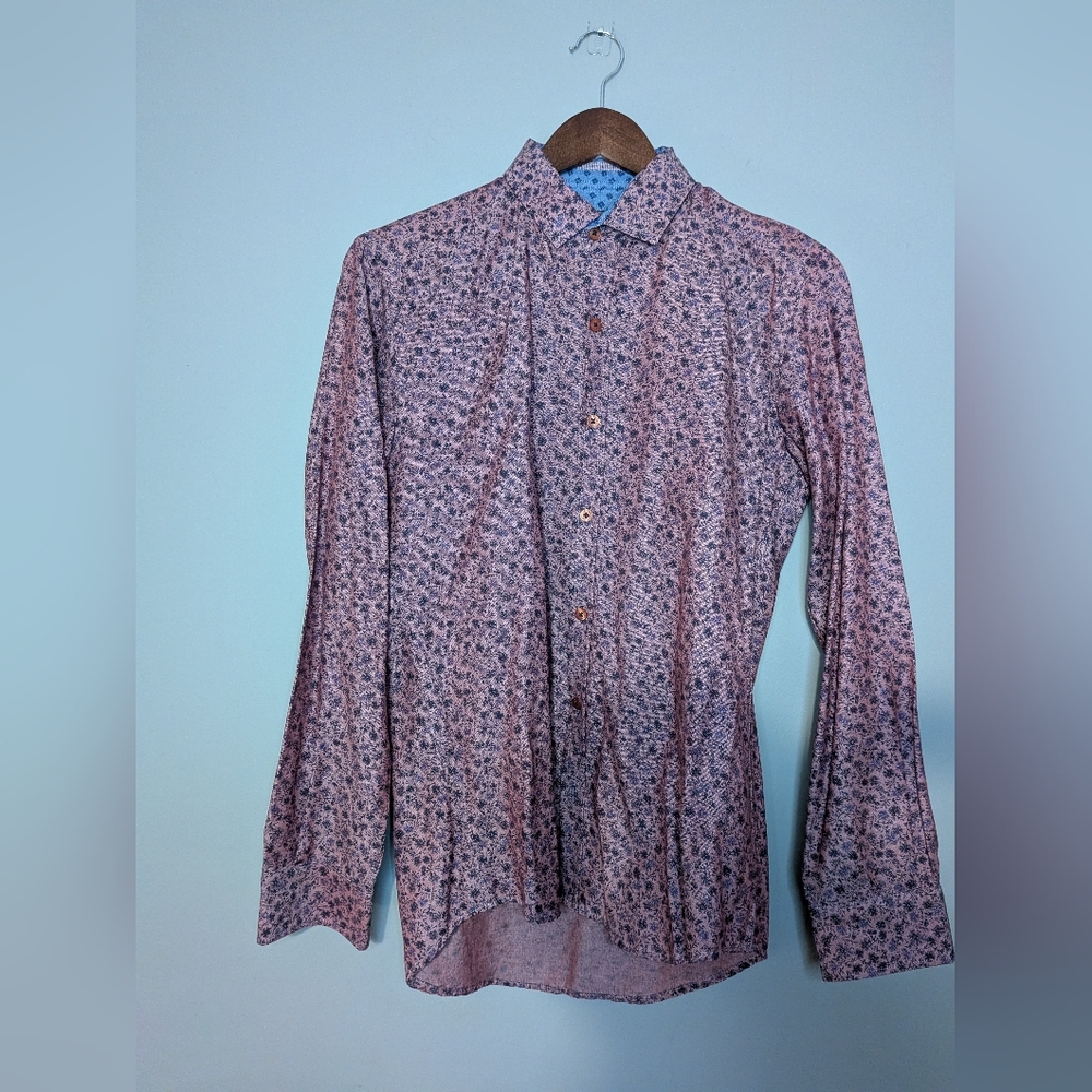 Steel & Jelly Pink Floral Button-Up Shirt